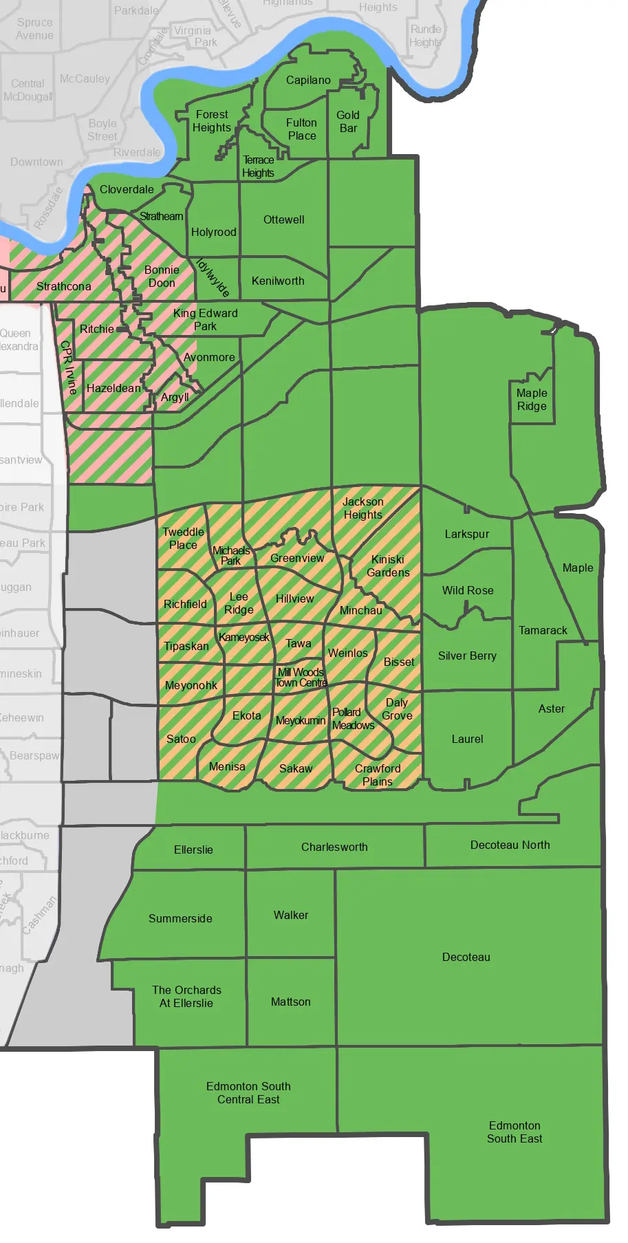 South East Edmonton Real Estate Map