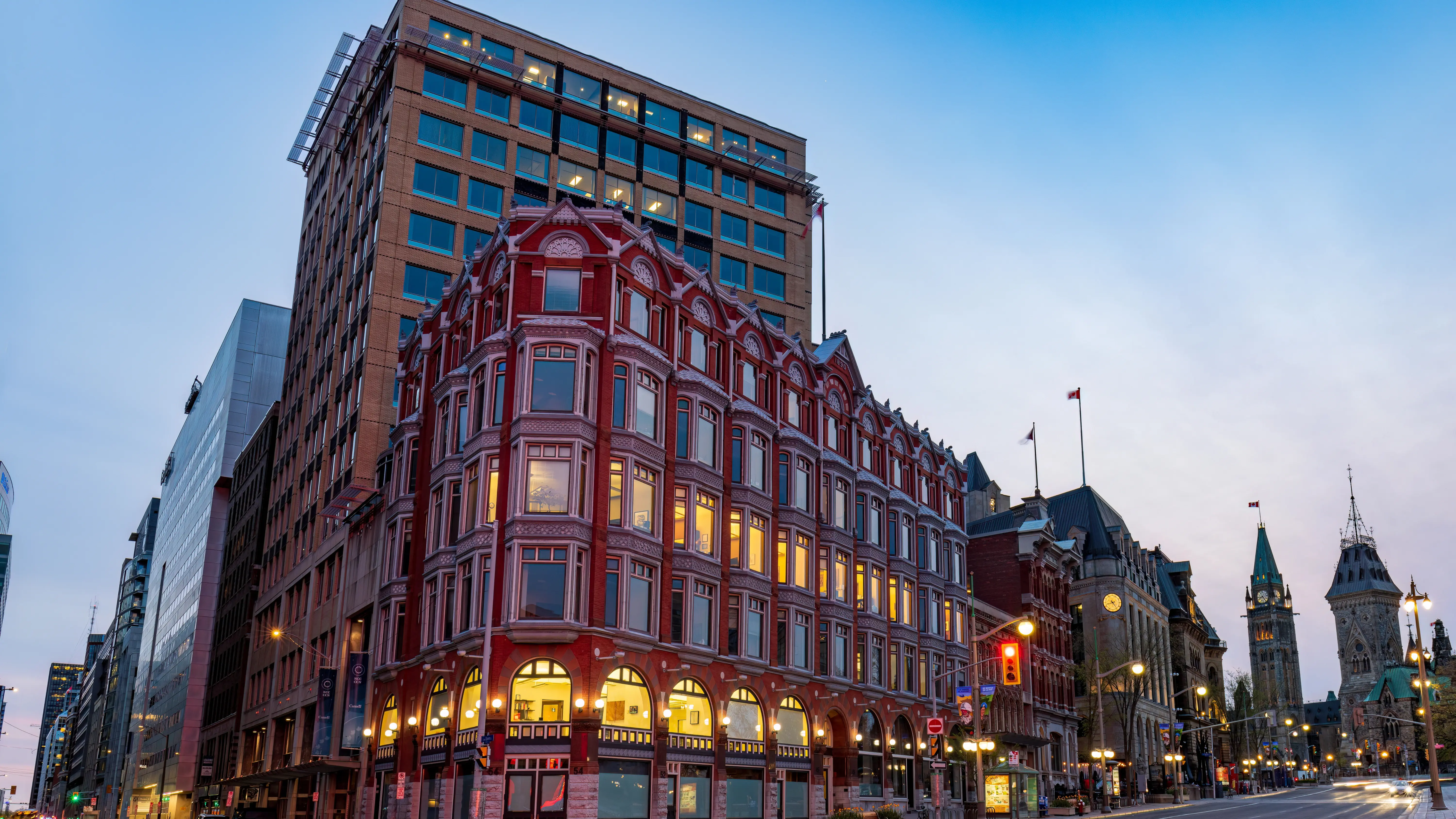Ottawa's well-known central building is located on Elgin Street in Central South Ottawa