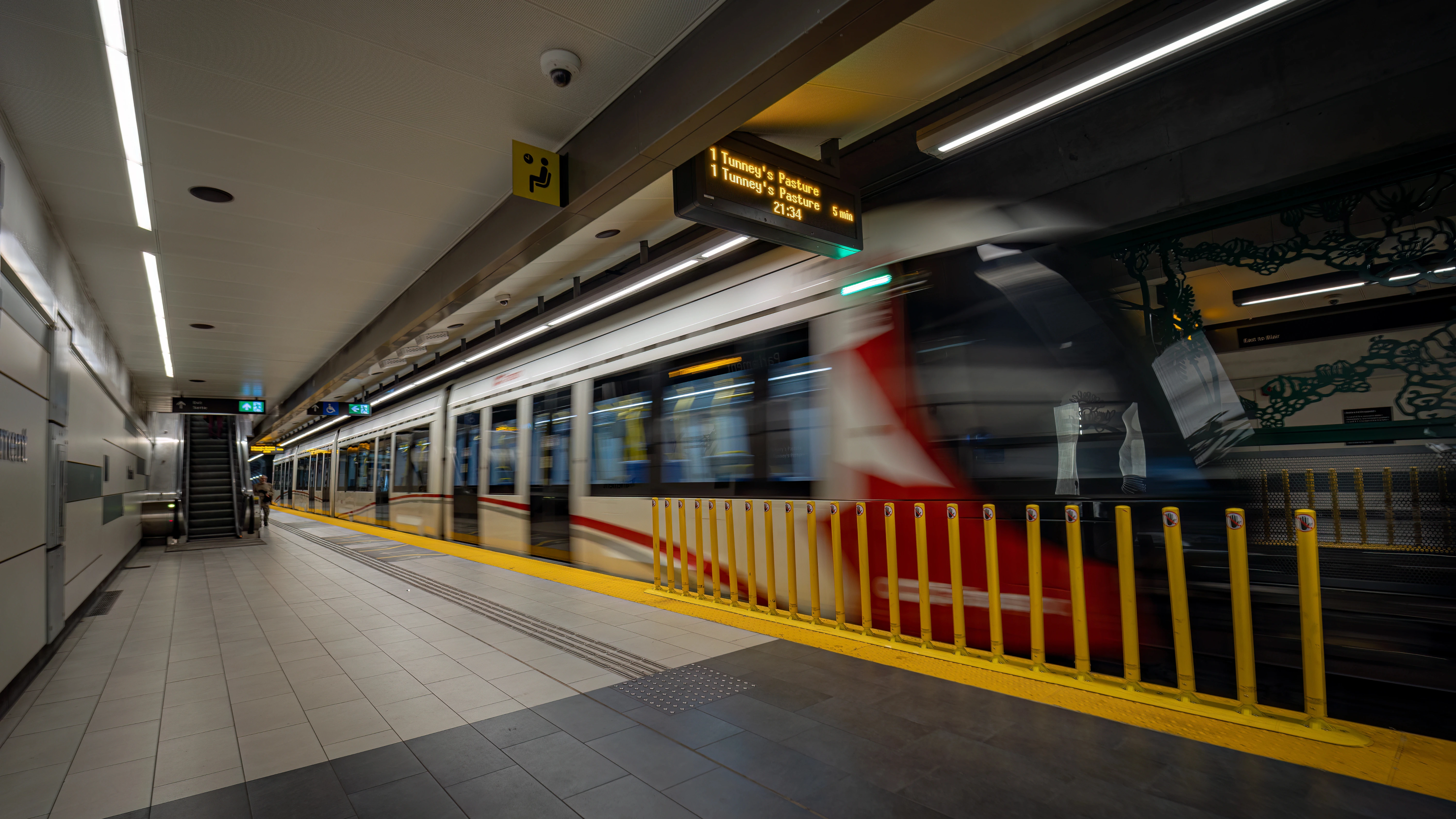 View of Ottawa Parliament Light Rail Station in  West Carleton