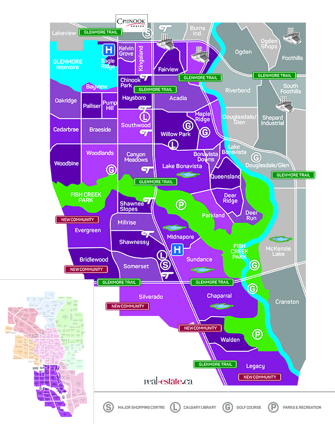 Homes for Sale in the South Calgary Real Estate District